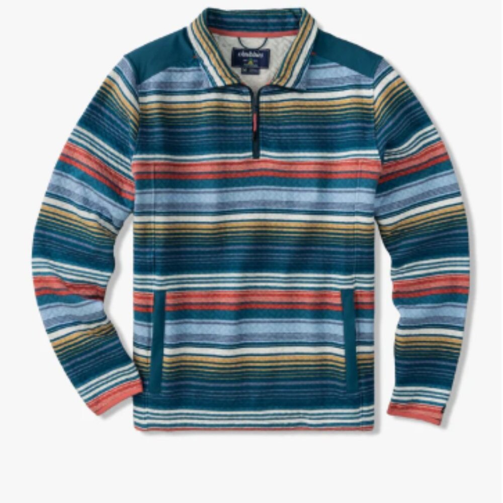 Chubbies  Even Keel Quilted Striped pullover